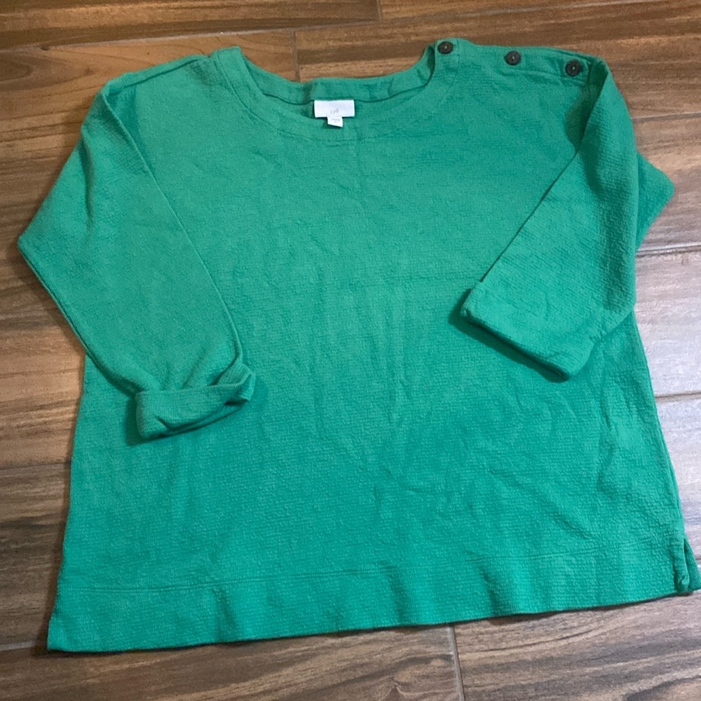 J. Jill textured knit 3/4 sleeve top